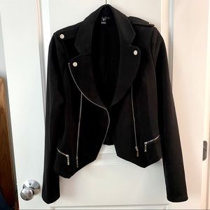 Black moto jacket
